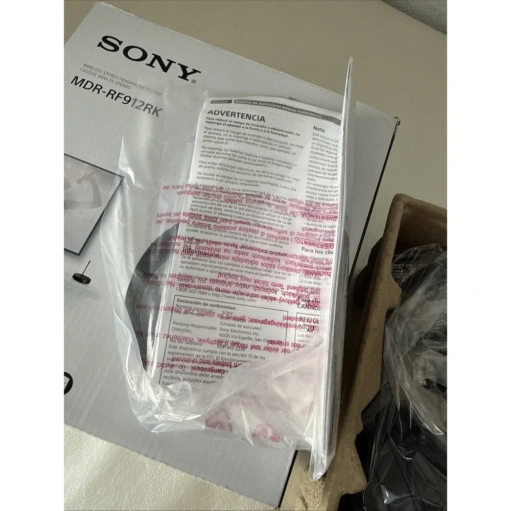 Sony MDRRF912RK Over-the-ear Headphones - Black
